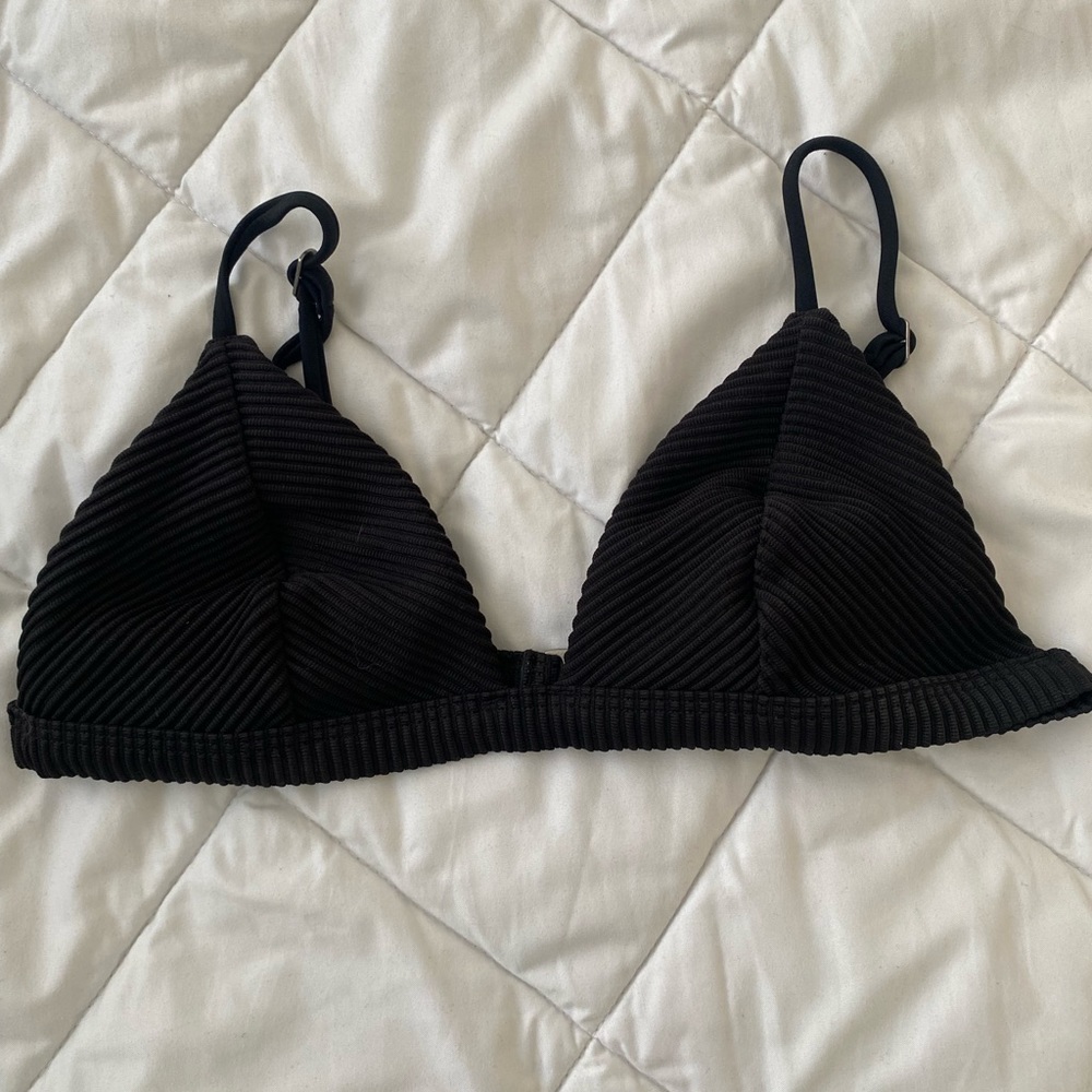 Hollister Black Swim Top Size S